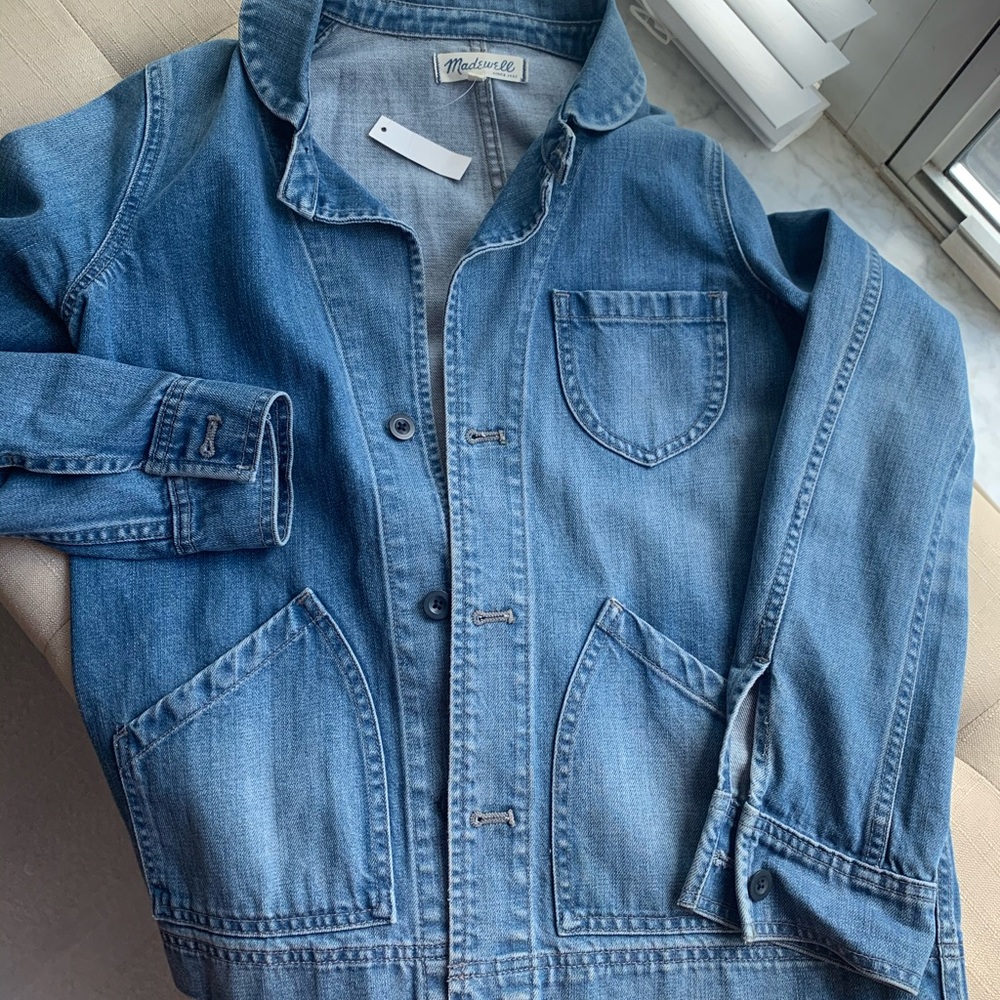 Madewell denim workwear chore jacket blazer XS New - Picture 2 of 2